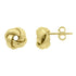 Love Knot Stud Earrings in Solid 14K Gold