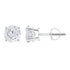 1.95 Carat Total Weight Solitaire Diamond Stud Earrings in 14K Gold