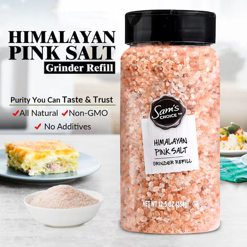 2- Pack | Each 12.5 oz - Sam's Choice Himalayan Pink Salt Grinder Refill