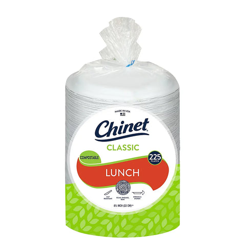 Chinet Classic 8.75" Lunch Plates, 225 ct.