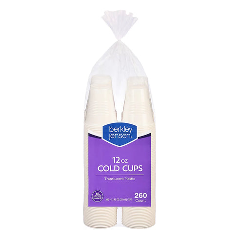 Berkley Jensen Plastic Cold Cups, 12 oz./260 ct.