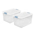Sterilite 64-Qt Stackable Clear Plastic Storage Bins with Latching Lids, 2-Pc. Set