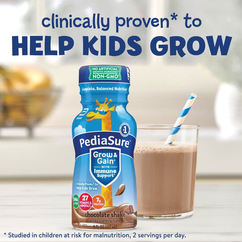 PediaSure Grow and Gain Nutrition Shake for Kids, Chocolate, 8 fl. oz., 24 pk