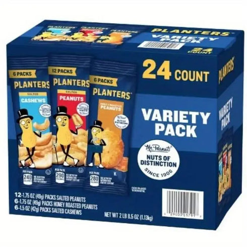 Premium Planters Variety Pack | Cashews & Peanuts
