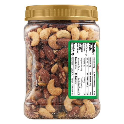 Member's Mark Unsalted Deluxe Mixed Nuts, 34 oz