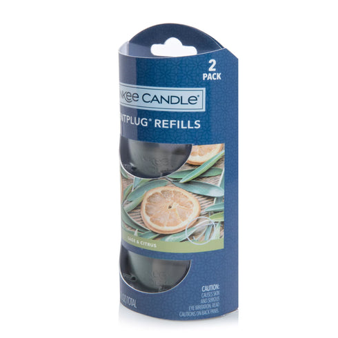 Yankee Candle Plug Refill Set, 2 pc. - Sage and Citrus Scent