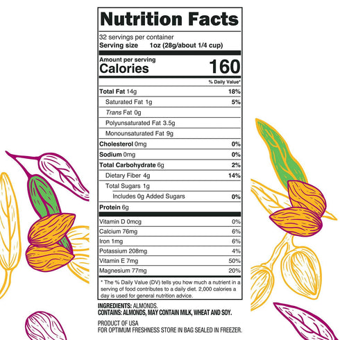 Member's Mark Whole Natural Almonds, 48 oz