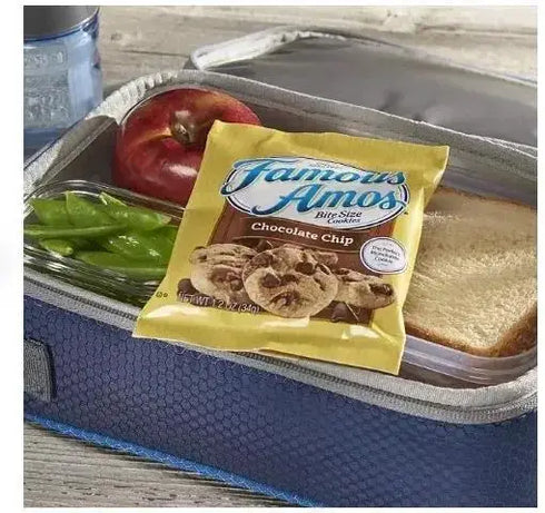 Famous Amos Chocolate Chip Cookies, 2 oz, 42 Pack - Crunchy, Bite-Sized Cookies with Rich Chocolate Chips, Perfect for Snacking, Lunchboxes, or Parties