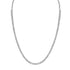 Round Cut Lab Created Gemstone Tennis Necklace in Sterling Silver