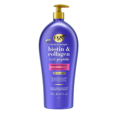 OGX Volume & Strength + Biotin & Collagen Conditioner, 40 fl. oz