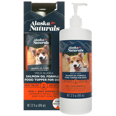 Wild Alaska Salmon Oil Formula Dog Food Topper, 32 oz – Omega-3 Rich Skin & Coat Supplement