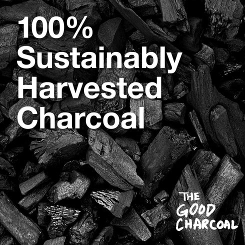 The Good Charcoal Lump Charcoal – 27.5 lbs. Premium Hardwood Charcoal for Grilling & Smoking