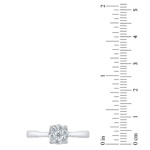 0.23 Carat Total Weight Solitaire Diamond Ring in 14K Gold