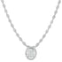 2.95 CT Round Cut Halo Diamond Pendant Necklace in 14K Gold