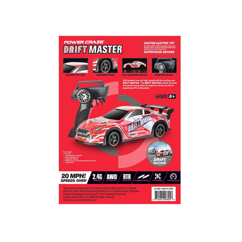 Power Craze Drift Master 1:24 Scale Drift Remote Control Car