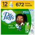 Puffs Plus Lotion Facial Tissues, 12 pk./56 tissues per box
