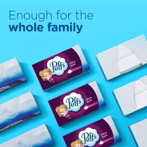 Puffs Ultra Soft Facial Tissues, 10 pk./124 tissues per box