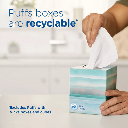 Puffs Plus Lotion Facial Tissues, 12 pk./56 tissues per box
