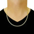 Curb Chain Necklace in Solid 14K Gold