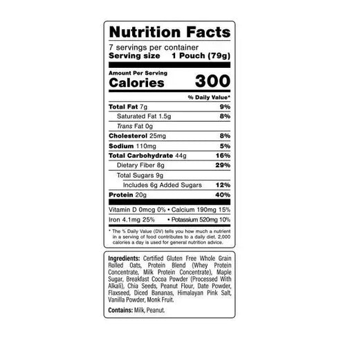 Oats Overnight Variety Pack, Includes Cookies & Cream and Chocolate Peanut Butter Banana Flavors - 14 Pack