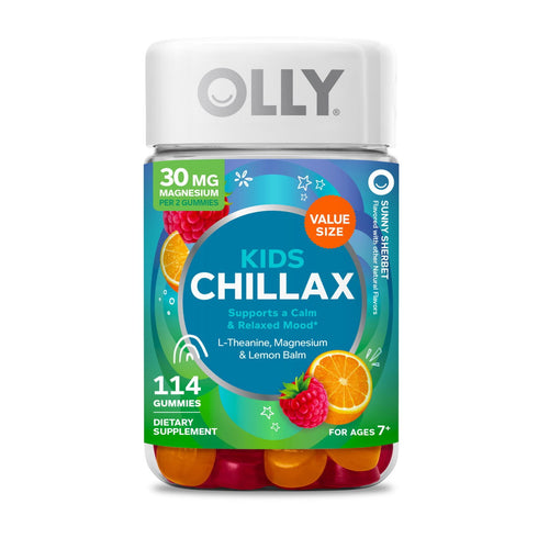 OLLY Kids Chillax Gummy, Sunny Sherbert, 114 ct