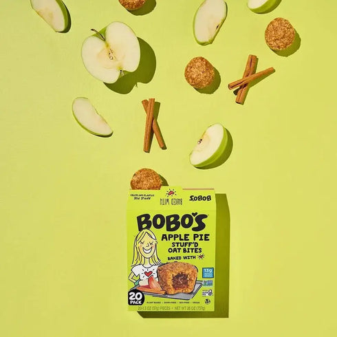 Bobo's Apple Pie Oat Bites, 20 Count, 26 oz –Delicious Apple Cinnamon Flavor