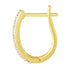 0.23 Carat Total Weight Diamond Hoop Earrings in 14K Gold