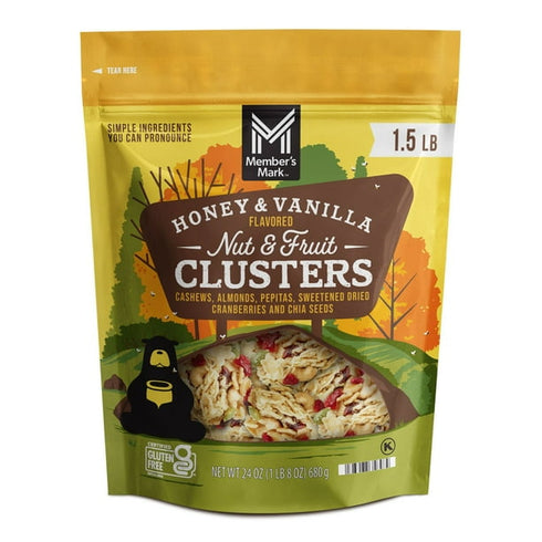 Honey Vanilla Nut and Fruit Clusters, 24 oz