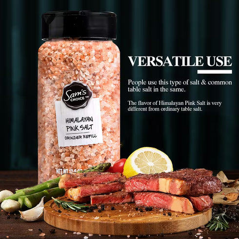 2- Pack | Each 12.5 oz - Sam's Choice Himalayan Pink Salt Grinder Refill