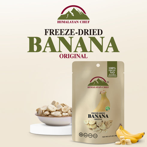 Himalayan Chef Freeze-Dried Banana Crisp - 10 Bags