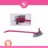 3 Count WBM Modern Toilet Brush with Holder - Bathroom Cleaning Accessory - Non-Electric, No Dead Corner Design for Easy Cleaning