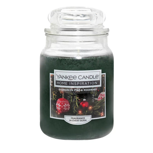 Yankee Candle Jar Candle, 19 oz. - Evergreen Pine and Rosemary