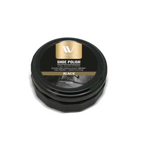 2 Pcs Premium Shoe Shine Polish, Nourishes & Protects All Kind of Leather, Neutral Shoe Polish, 50ml, Neutral, Black