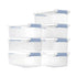 Sterilite 6-Qt. Small Stackable Clear Plastic Storage Bins with Latching Lids, 7-pc. Set