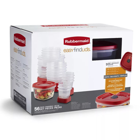 Rubbermaid 56-Pc. Easy Find Lids Food Container Set