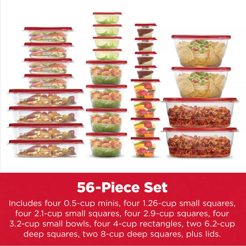 Rubbermaid TakeAlongs 56-Pc. Food Storage Set