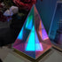 Acrylic Prism Desk Lamp – Pyramid-Shaped LED Light for Home & Office
