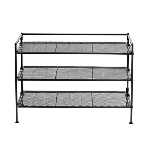 Berkley Jensen Heavy Duty 3-Tier Utility and Shoe Rack - Black