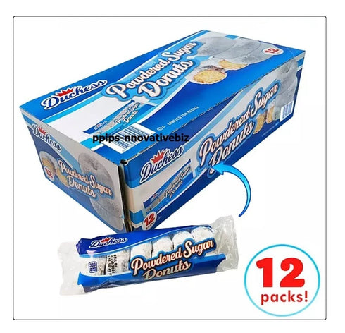 Mini Powdered Sugar Donuts, 3 oz -12 pk