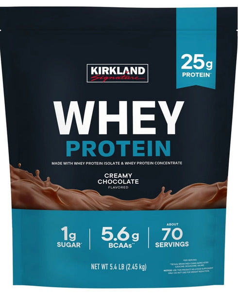 Kirkland Signature Whey Protein, Creamy Chocolate, 5.4lbs