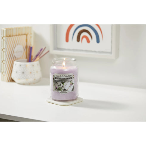 Yankee Candle Home Inspirations Evening Lavender and White Birch Candle, 19 oz.