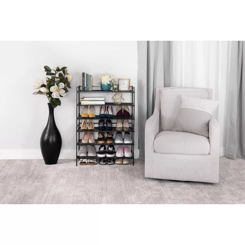 Berkley Jensen Heavy Duty 3-Tier Utility and Shoe Rack - Black