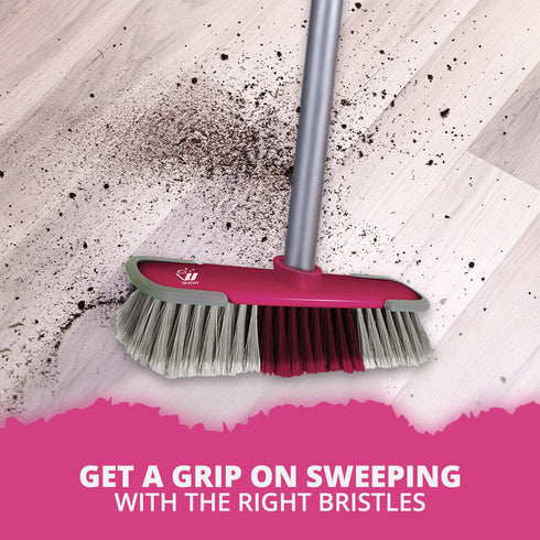 WBM Home Broom Brush Head – Replacement Brush Head Without Handle for All Floor Types