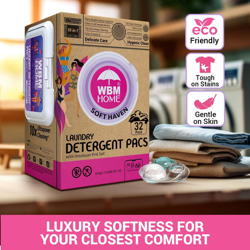 WBM Laundry Detergent Pods | Luxury Soft Haven Scent