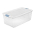 Sterilite 106-Qt. Large Clear Plastic Storage Bin with Latching Lid