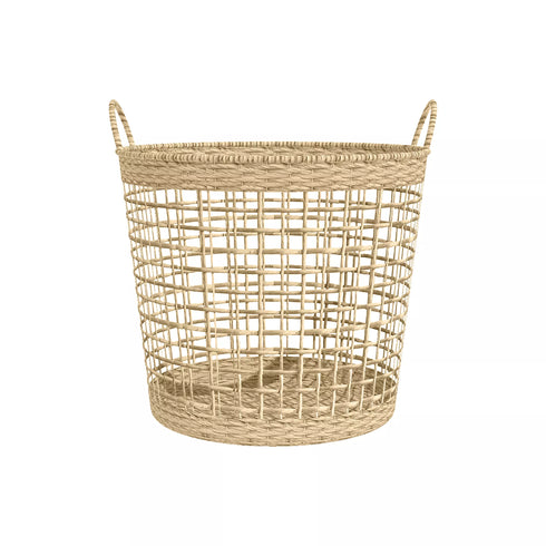 RGI Home Twisted Water Hyacinth Decorative Storage Basket