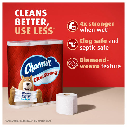 Charmin Ultra Strong Mega Roll Toilet Paper, 32 pk./220 sheets per roll