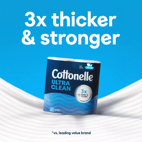 Cottonelle Ultra Clean Strong Toilet Paper, 36 ct./sheets per roll