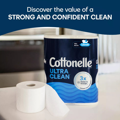 Cottonelle Ultra Clean Strong Toilet Paper, 36 ct./sheets per roll