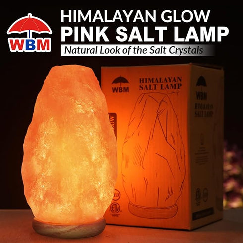 WBM Salt Lamp – USB Himalayan Salt Lamp with Touch Dimmer Control